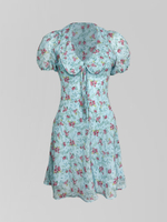 Платье Miss Diva 775 короткое в цветок с воротником