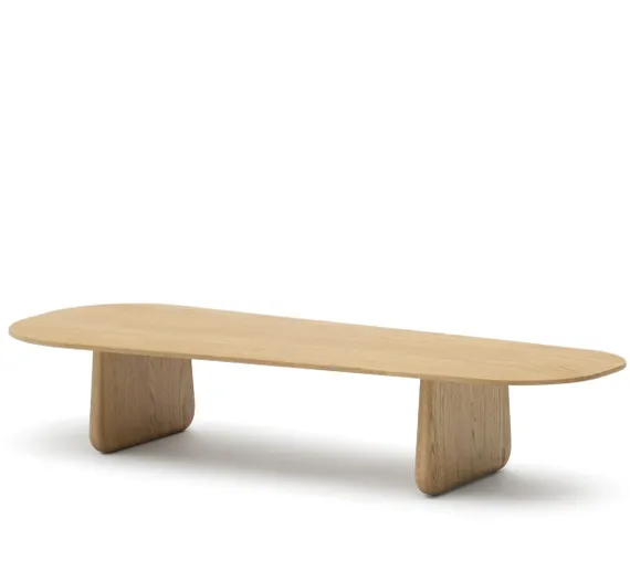 Журнальный столик Pirita из массива дуба в натуральной отделке, 146