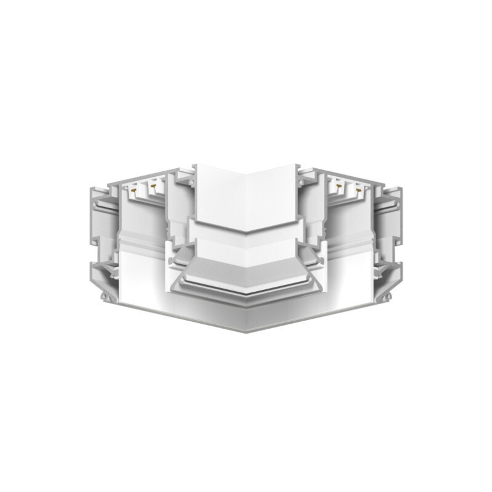 TR2026-WH Угловой элемент 90° трека SMART ONE, алюминий, белый