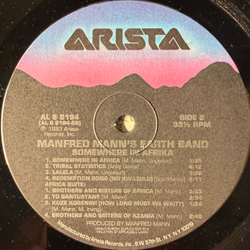 Виниловая пластинка Manfred Mann's Earth Band ‎– Somewhere In Afrika LP
