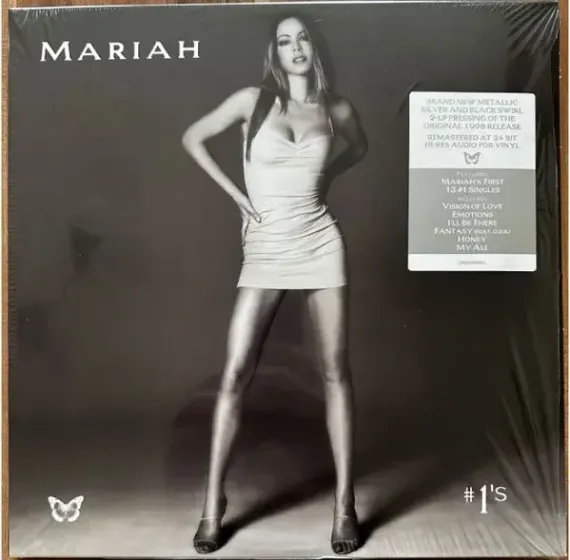 Mariah Carey - N1s - Metallic Silver & Black Swirl - 2LP