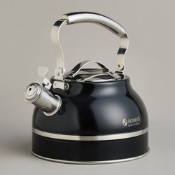 ЧАЙНИК AGNESS СО СВИСТКОМ 2,7Л, ТЕРМОАККУМУЛИРУЮЩЕЕ ДНО, 304 СТАЛЬ, ИНДУКЦИЯ