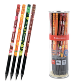 Карандаш ч/г HB "Juicy fruit" с ластиком, корпус ассорти (BRAUBERG)