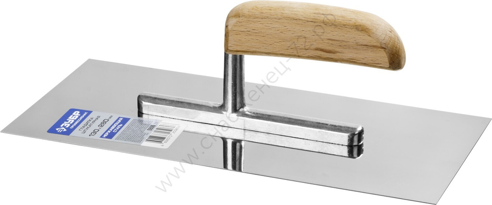 ЗУБР 130х280 мм, буковая ручка, Штукатурная гладилка, ПРОФЕССИОНАЛ (0806)