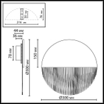 7073/8WL ODL Светильник LED 8Вт 3000K 220В IP20 ECODESIGN