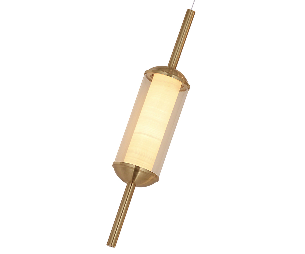 07525-1A,36 Подвес Акари латунь Led 10W