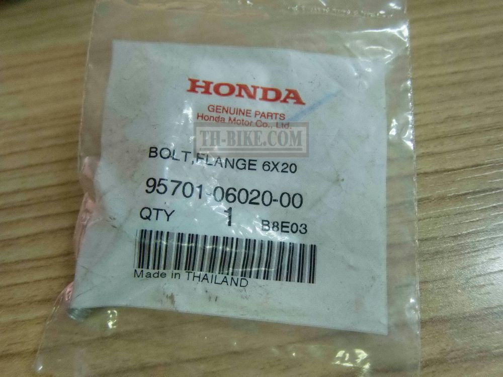 95701-06020-00. BOLT, FLANGE, 6X20