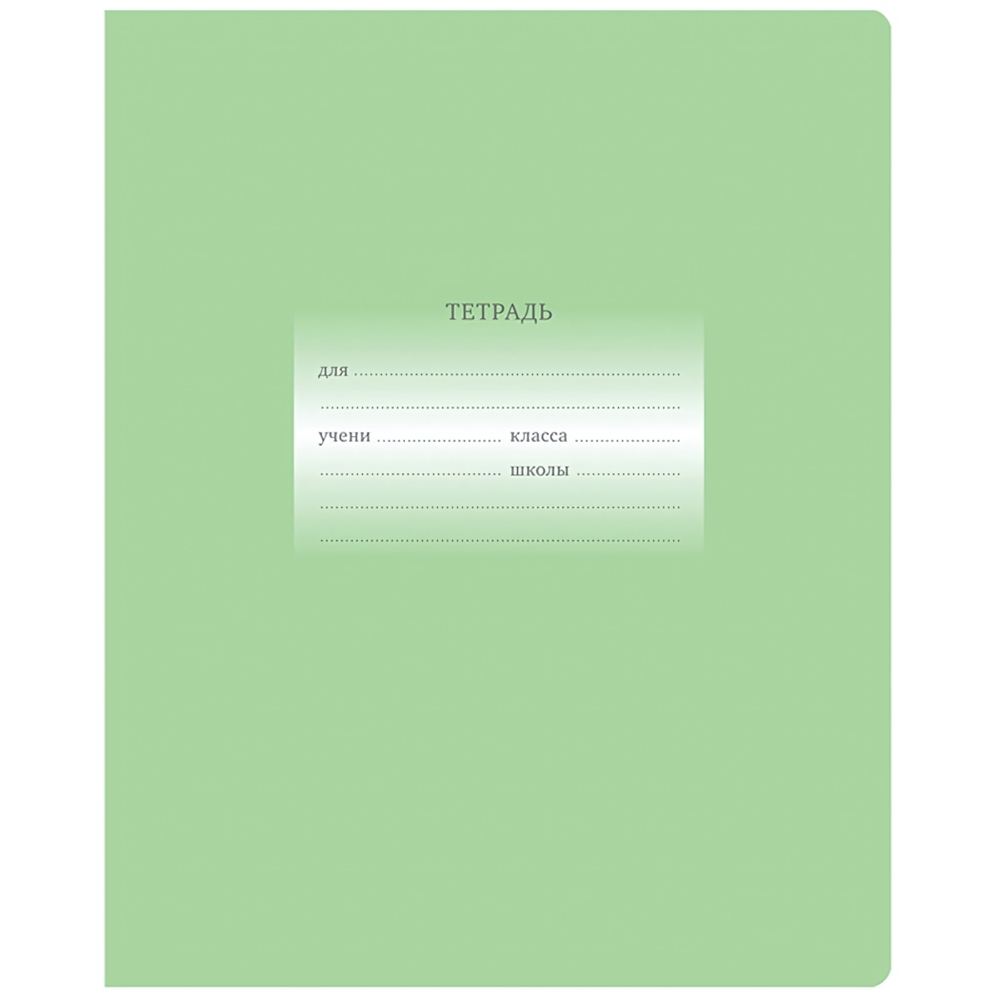 Тетрадь 24л. линия светло-зеленая "Первоклассная" (BG)