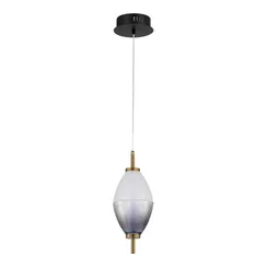 SL6130.403.06 Светильник подвесной ST-Luce Черный/Белый, Дымчатый LED 1*8W 3000K ICE