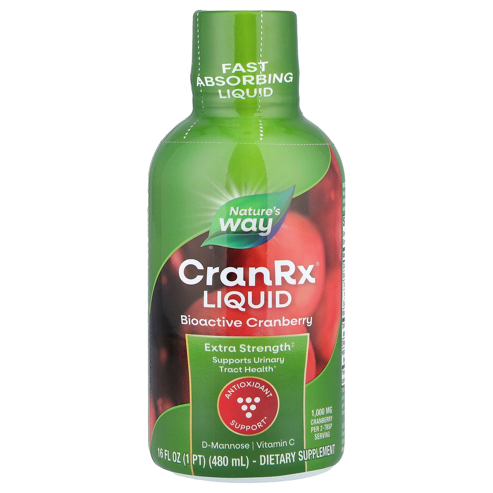 Nature's Way, CranRx®, жидкий, биоактивный, с клюквой, 480 мл (16 жидк. унций)