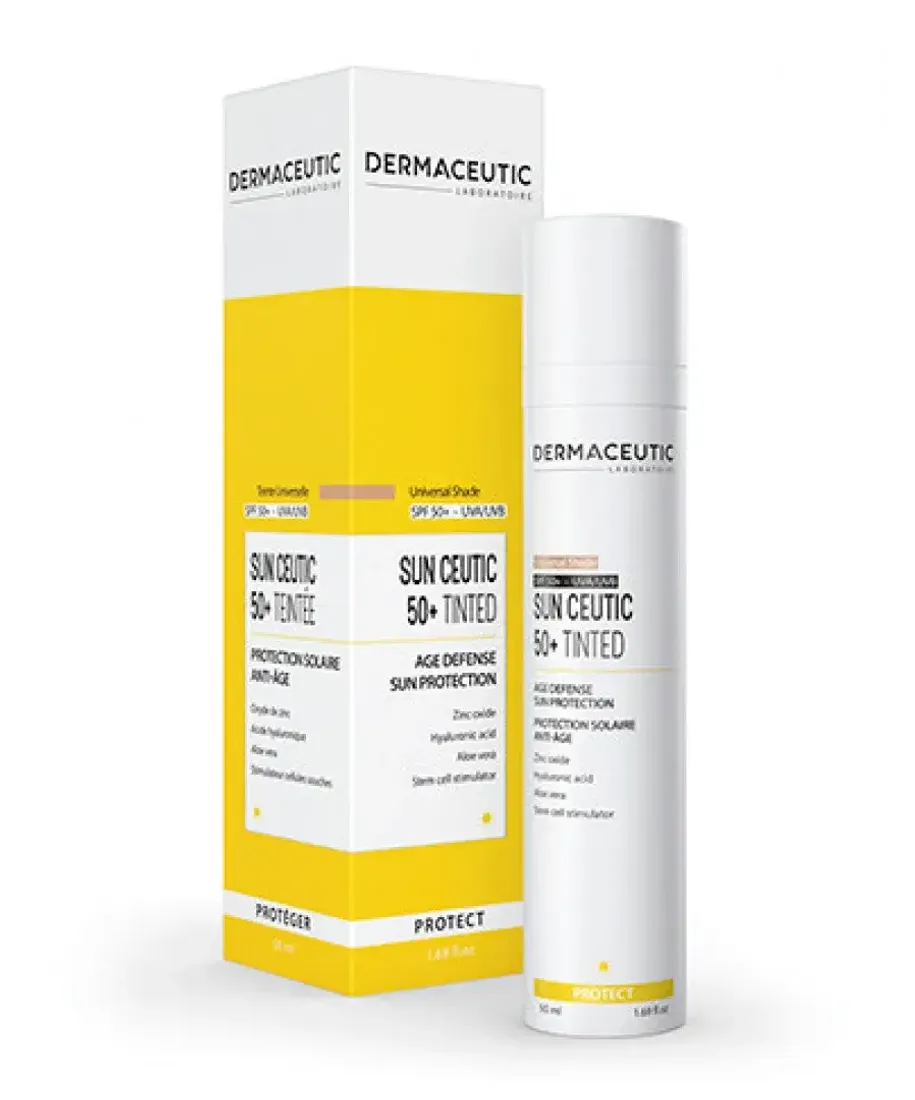 Солнцезащитный антивозрастной крем с тонированием Dermaceutic Sun Ceutic SPF50+ 50мл