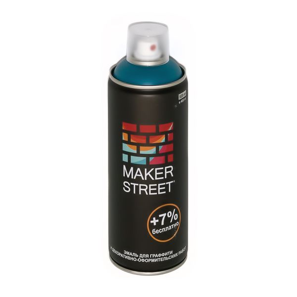 Эмаль для граффити 400 мл, 607 Морская волна, Makerstreet MS400