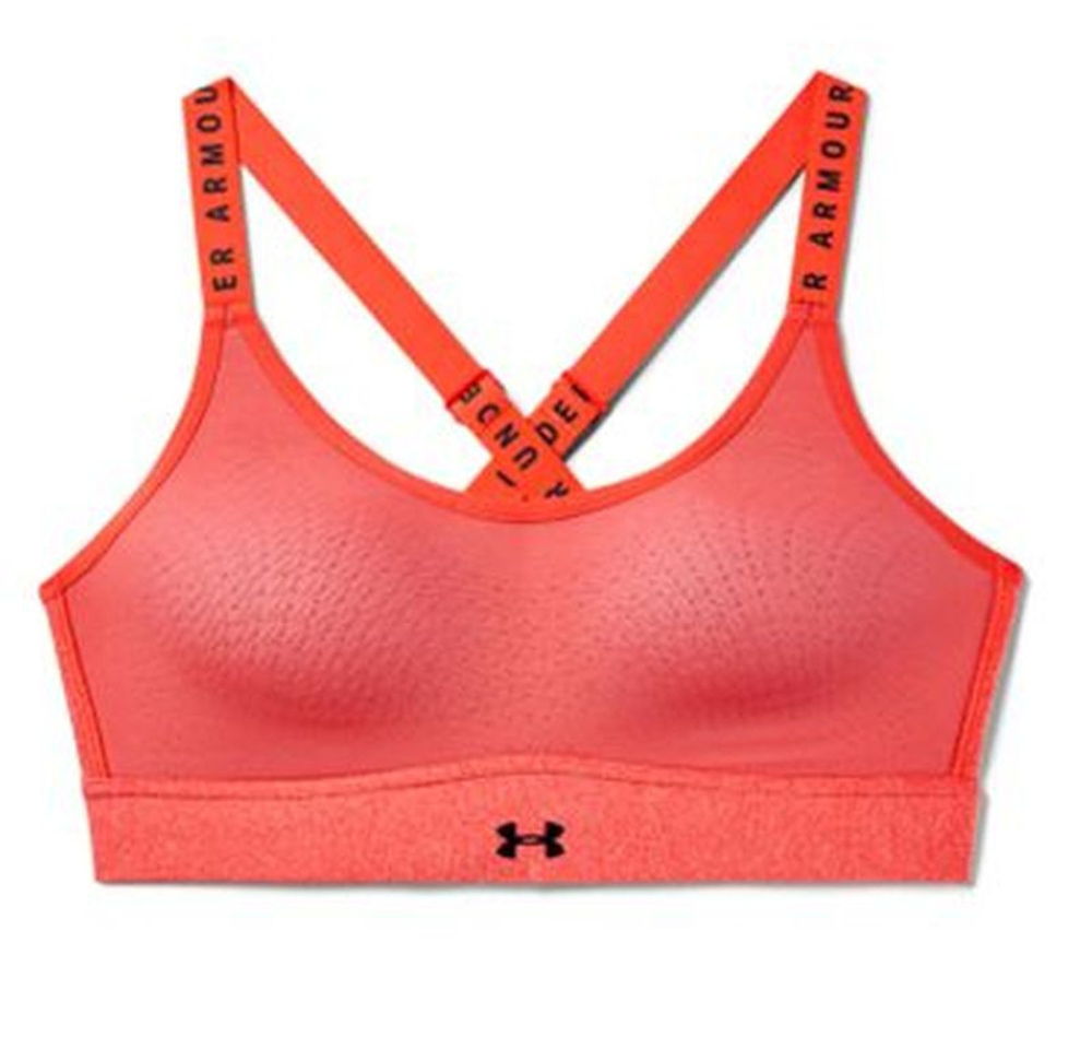 ТОП теннисный Under Armour Infinity Mid Heather Bra - серый