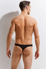 Хлопковые мужские трусы-тонги Colours of the Planet Thong (Размер: XL) (Цвет: черный)