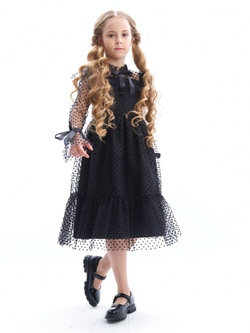 Пышное платье Уэнсдэй (Wednesday Addams) вещь на Хэллоуин