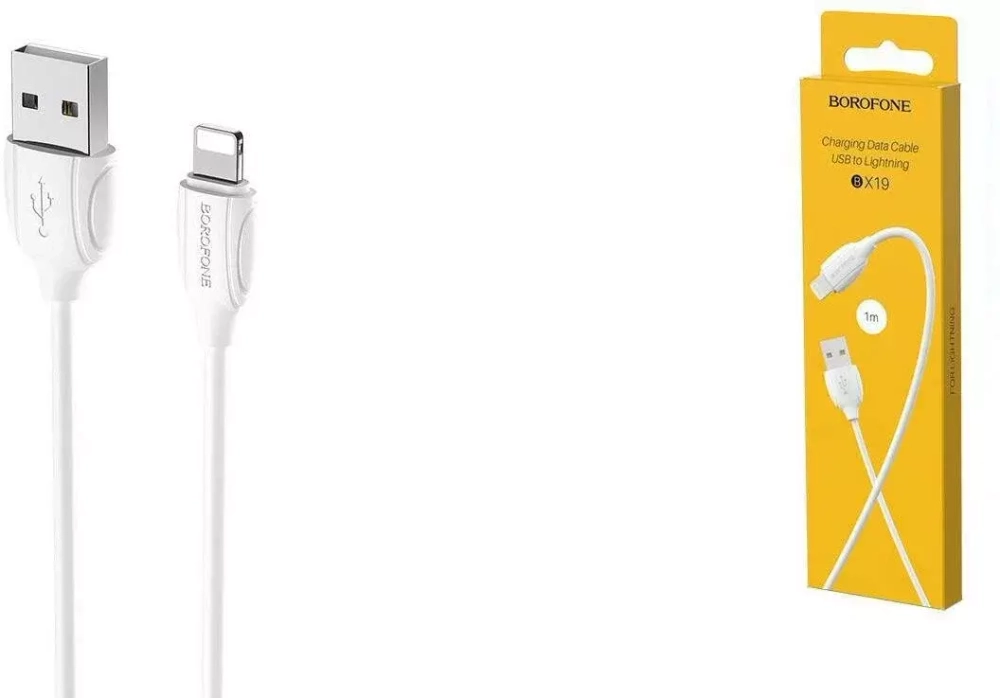 Кабель USB Lighting 2.4А BOROFONE BX19 1-метр