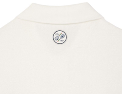 Мужское теннисное поло Lacoste Roland Garros Edition Terry Polo Shirt - white