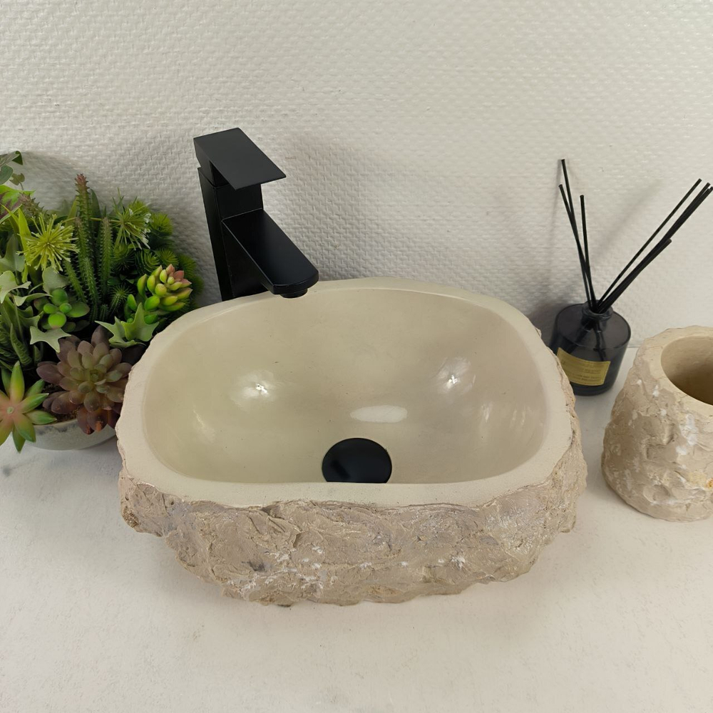 Раковина из мрамора Erozy Cream EM-65570 37*28*16 0868
