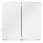 Выключатель встраиваемый VOLTUM S70 двухклавишный с подсветкой 10А, (белый матовый)