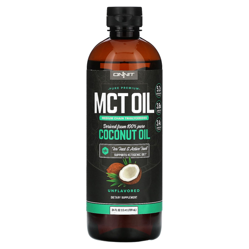 Onnit, Масло MCT, без добавок, 709 мл (24 жидк. унц.)