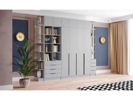 Шкаф МАДРИД 5-ти дв 2000 с зеркалом