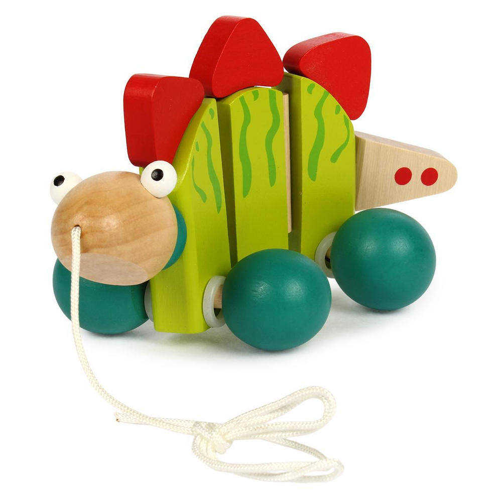 Деревянная игрушка Каталка Динозаврик 85181 (ЛС)
