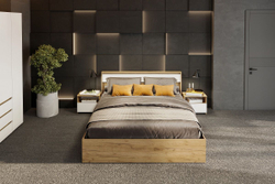 НЕКСТ 1 Спальня (Дуб Золотой/Белый)