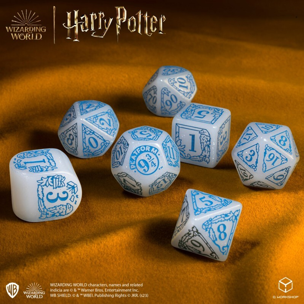 Harry Potter. Ravenclaw Modern Dice Set - White