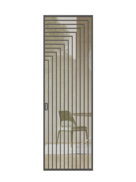 Раздвижная алюминиевая перегородка Minoli Split 20