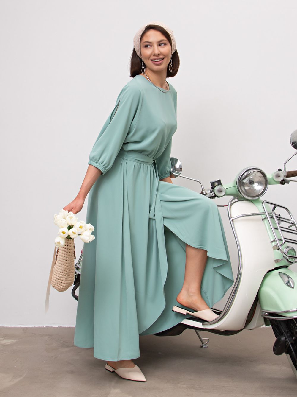 Платье Танго вдвоем (оливка) П15200-1М LT Collection