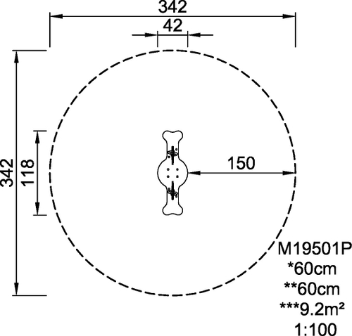 Горизонтальные качели «Зебра»