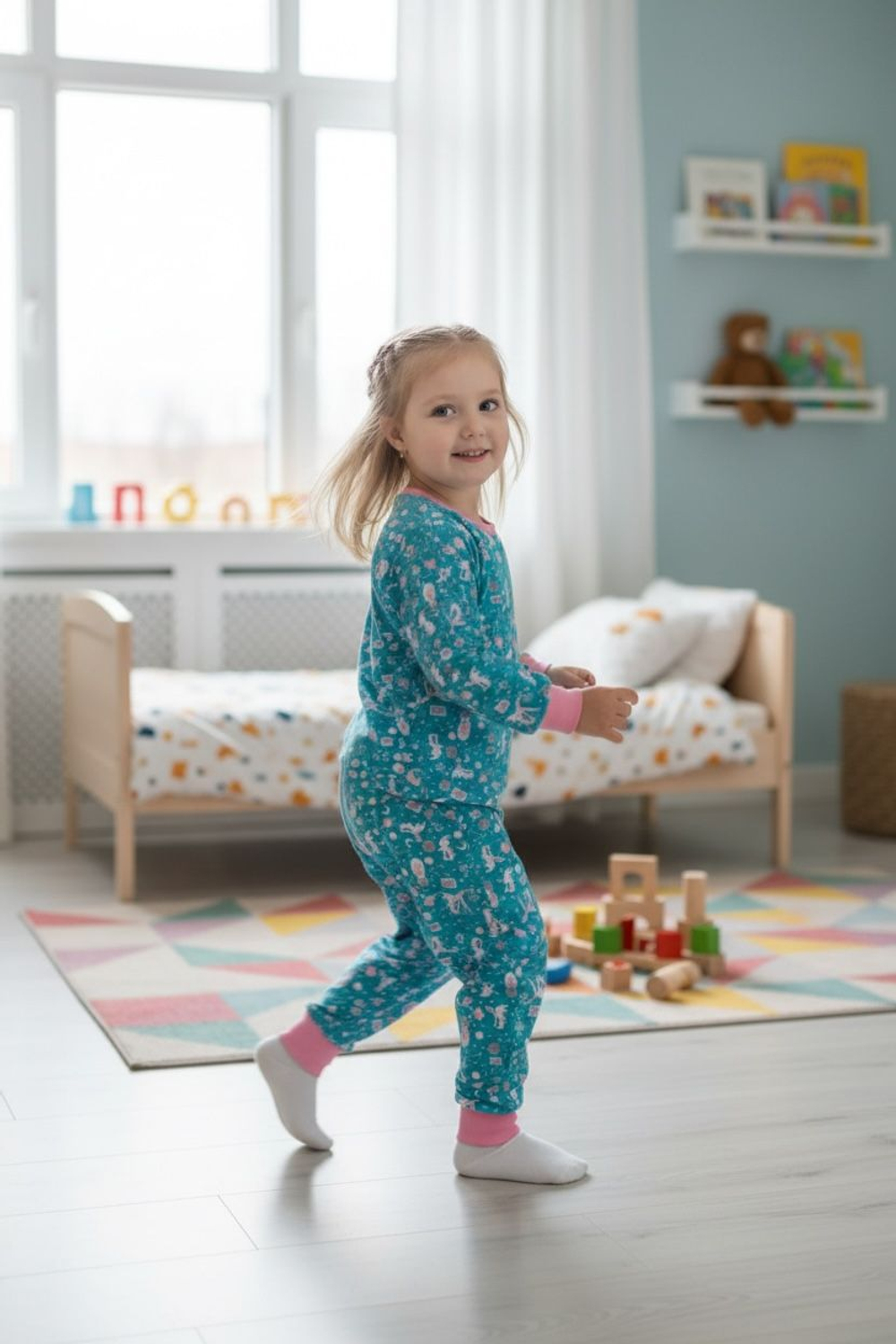 Пижама детская 100% хлопок белая