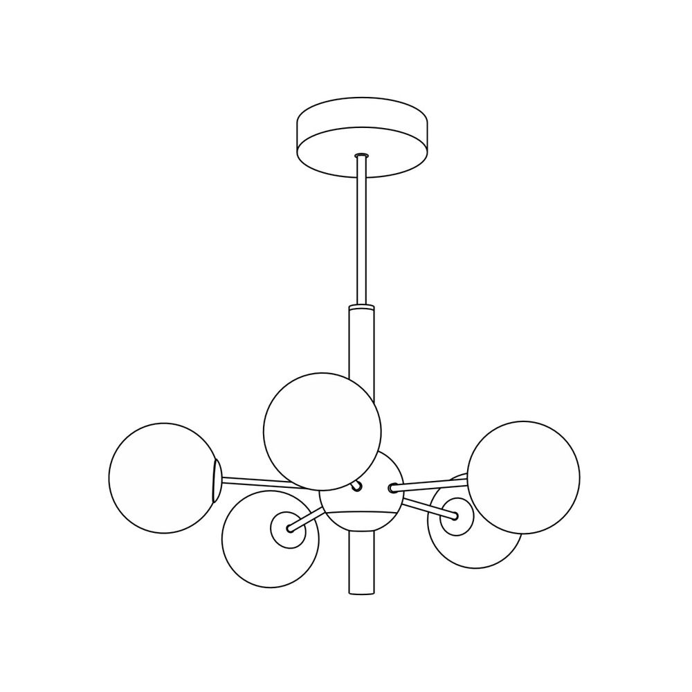 Citilux TONGA CL212153 Люстра на штанге Бронза