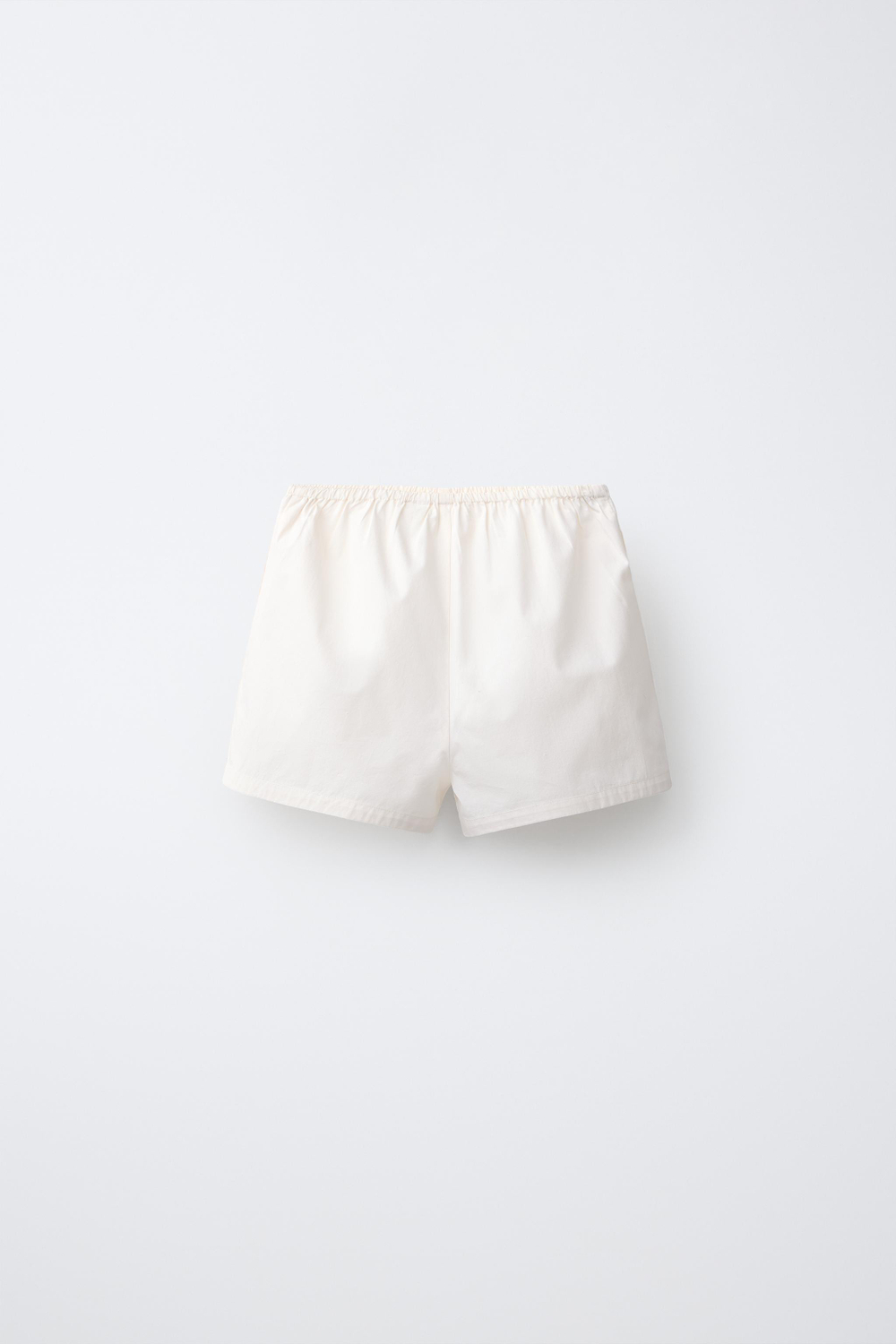 ZARA ПИЖАМА С КРУЖЕВНЫМИ БРЕТЕЛЯМИ, ЭКРЮ