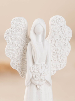 Статуэтка Ангел Верность и Аромакамень Цветок на подносе