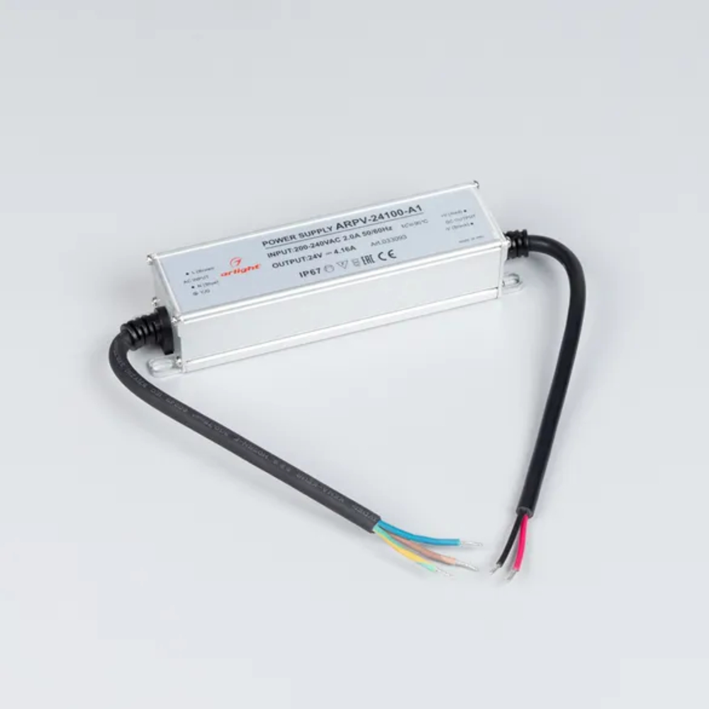 Блок питания ARPV-24100-A1 (24V, 4.16A, 100W) (Arlight, IP67 Металл, 3 года) 033093