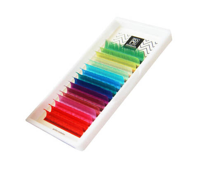 Палитра цветных ресниц BARBARA "TRENDY"  (D 0.07 13mm)