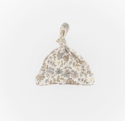 шапочка из органического хлопка с принтом цветы