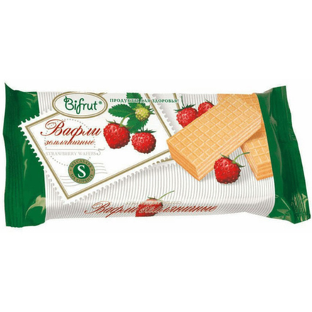 Вафли земляничные Bifrut 100 гр
