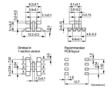 E 8.8 Каркас 1 сек 8 выв B66302D1008T001
