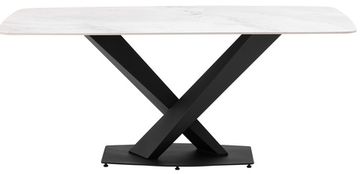 Стол обеденный Mercury 180х90 белый мрамор
