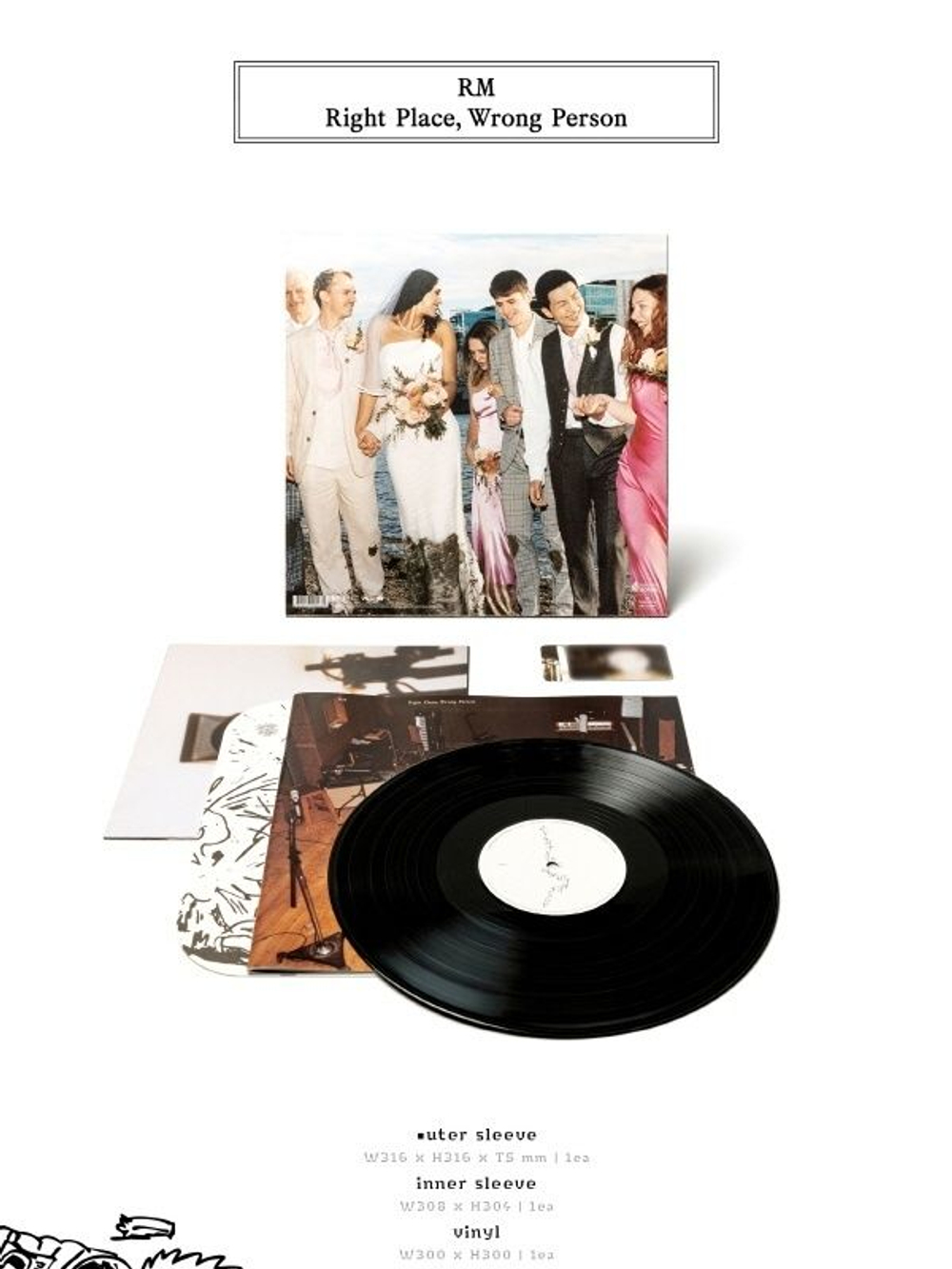 Альбом RM (BTS) - Right Place, Wrong Person Vol.2 LP Version