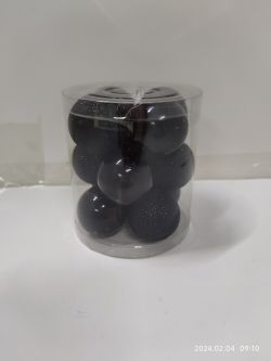 GAEM Набор из 12шт Украшение новогоднее "Шар", D 4 см, L9,5 W9,5 H10,5 см