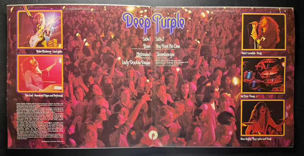 Deep Purple ‎– Made In Europe (Швеция 1976г.)