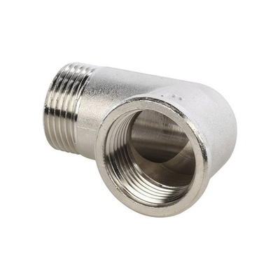 Переход с внутренней резьбы на наружную угловой STOUT SFT 0012 - 1" (латунь никелированная)