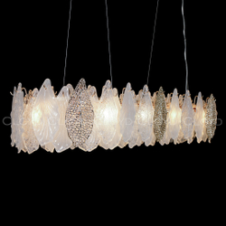 Люстра Cloyd SENEGAL-B C10 / шир. 99 см - с золотыми листьями - золото (арт.11173)