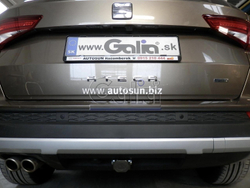 Фаркоп оцинкованный Galia S119C для Skoda Karoq 2018-, Seat Ateca 2016-(паспорт и сертификат в комплекте)(без электрики)