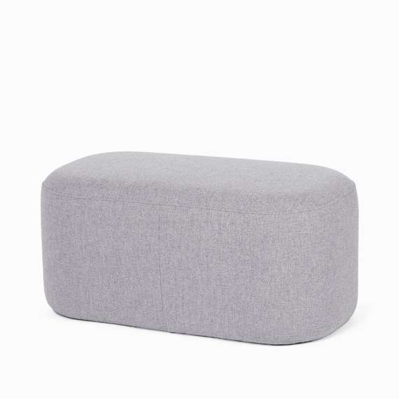 Пуф Pawai Low 80х38 см, светло-серый