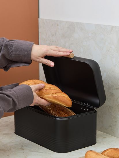 Хлебница irmel 30х20х16 см, графит