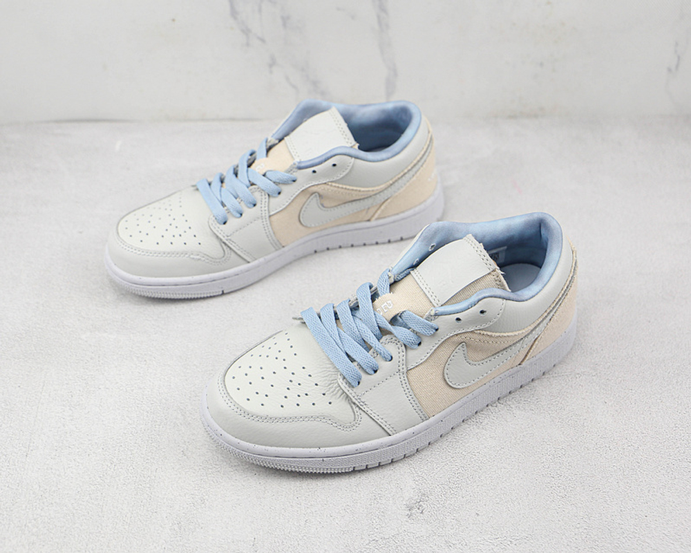 Jordan 1 Low Canvas Grey Cream